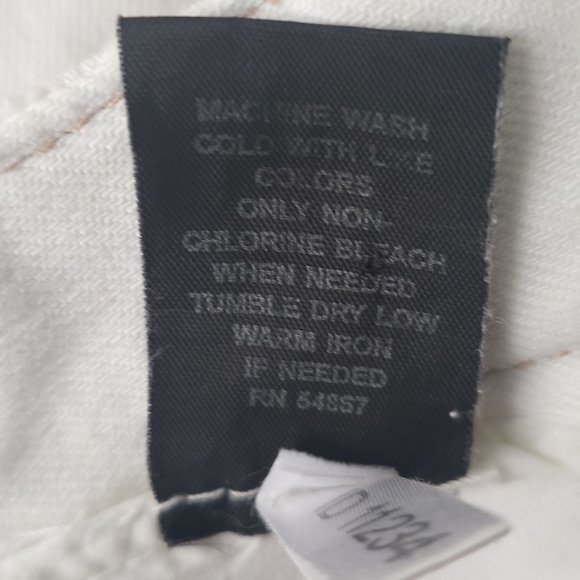 Y2K Express White Washed Button Fly Denim Skirt - Picture 10 of 11